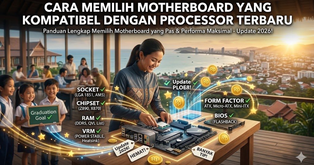 cara memilih motherboard yang kompatibel dengan processor terbaru