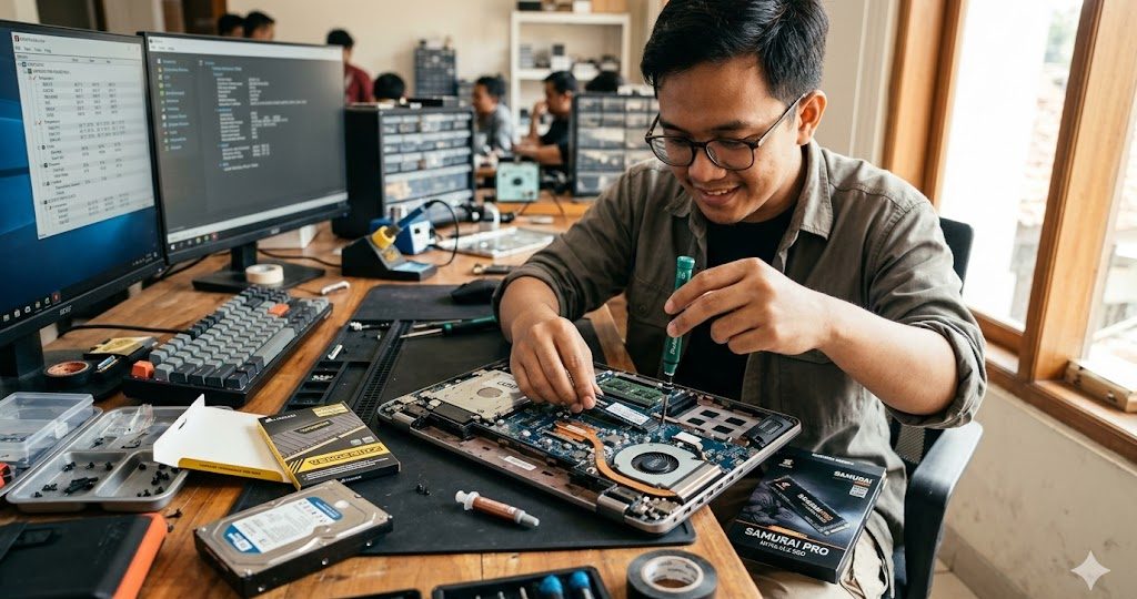 cara melakukan upgrade komponen pada laptop & PC lama